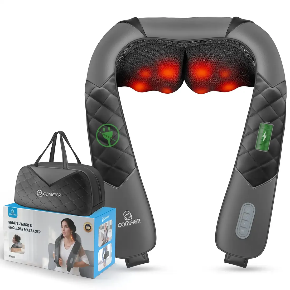 Comfier cordless Shiatsu massager image 3