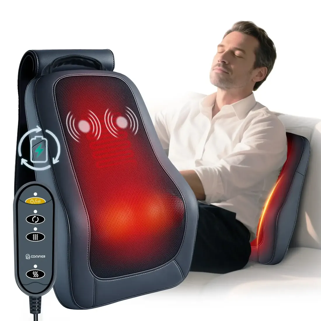 Comfier Shiatsu neck back massager image 3