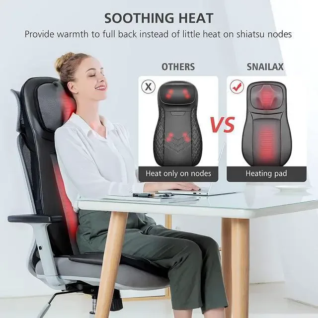 Snailax Shiatsu neck back massager image 2