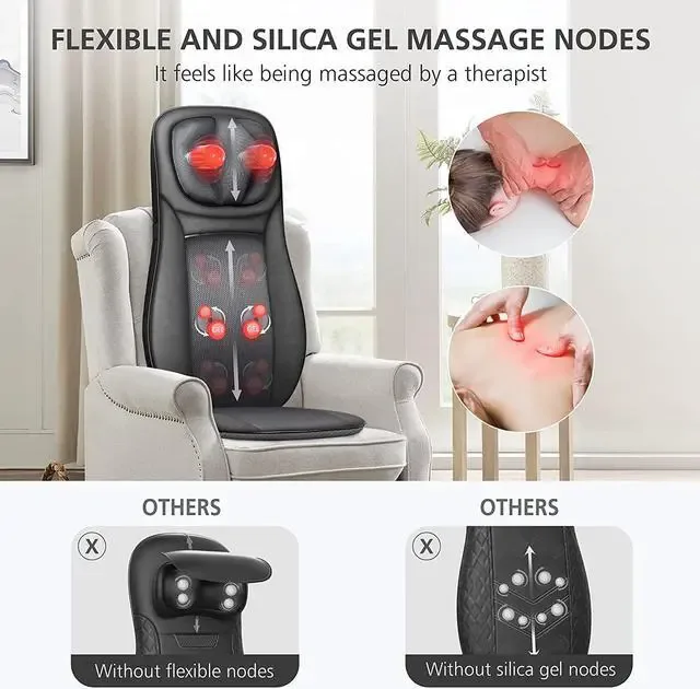 Snailax Shiatsu neck back massager image 3